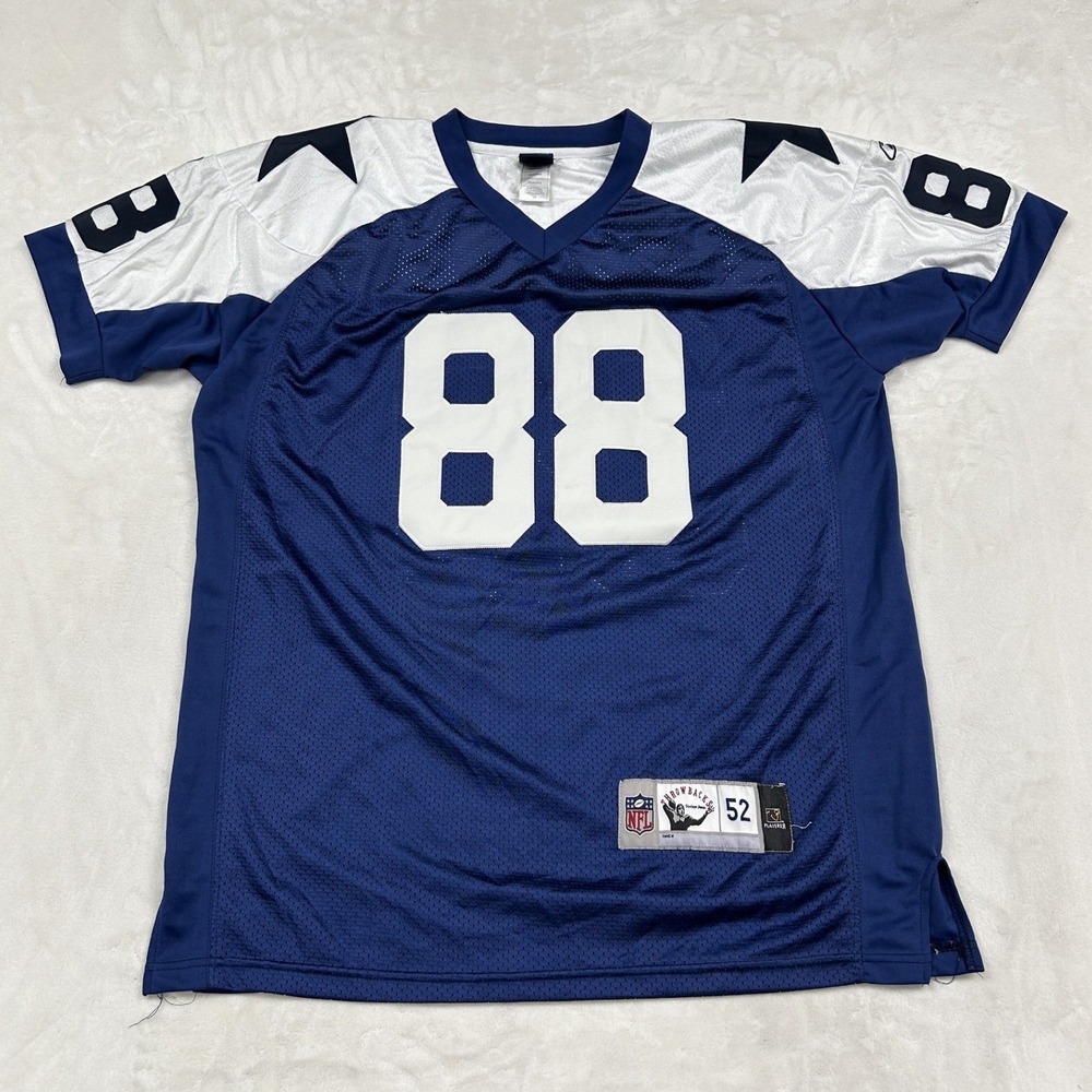 Reebok Football Jersey Mens 52 Blue Dez Bryant Dallas Cowboys Throwback 88